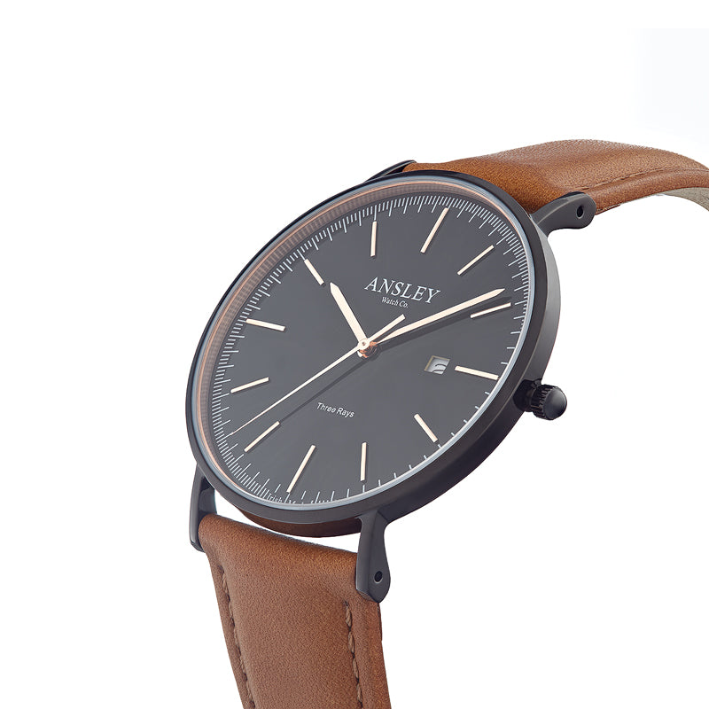 THREE RAYS BLACK (42MM) – 42D3L