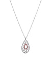 TEAR DROP STONE SET NECKLET