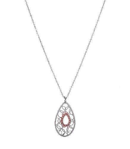 TEAR DROP STONE SET NECKLET