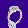 9ct Yellow Gold .20ct Vintage set Diamond Ring