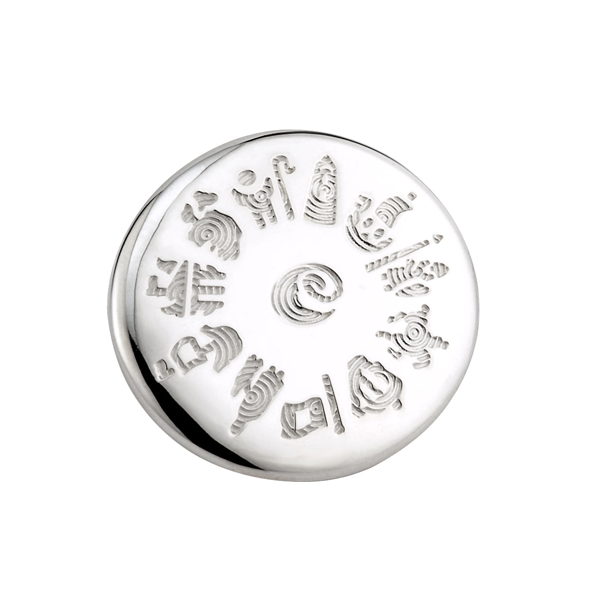 STERLING SILVER HISTORY BROOCH
