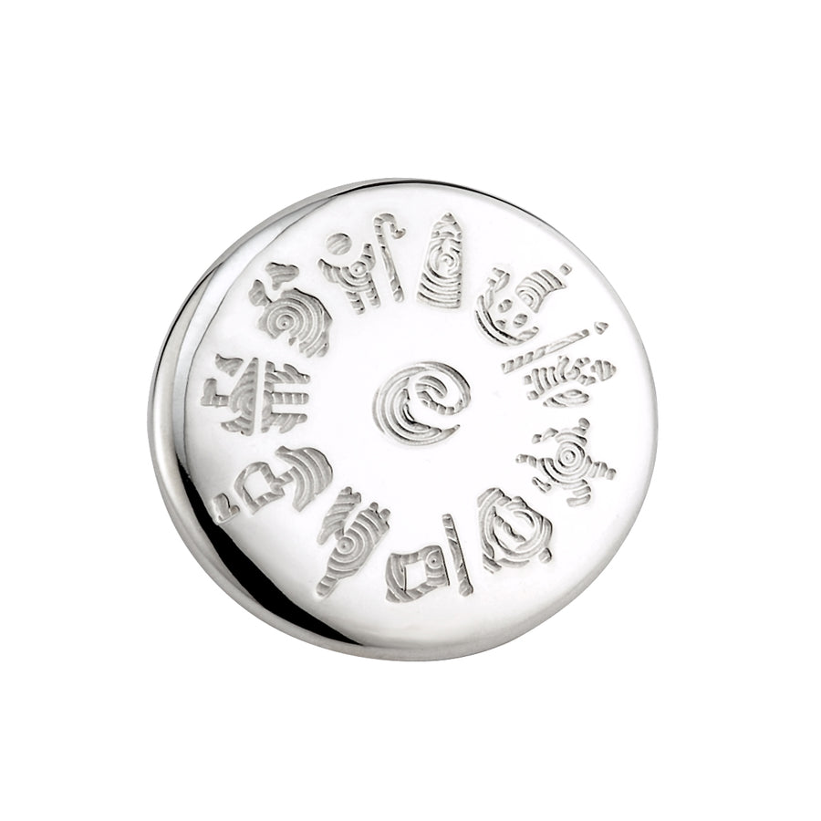 STERLING SILVER HISTORY BROOCH