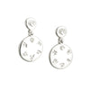 STERLING SILVER HISTORY OF IRELAND ROUND DROP EARRINGS