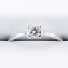 9ct White Gold .25ct Princess Cut Solitaire Diamond Ring